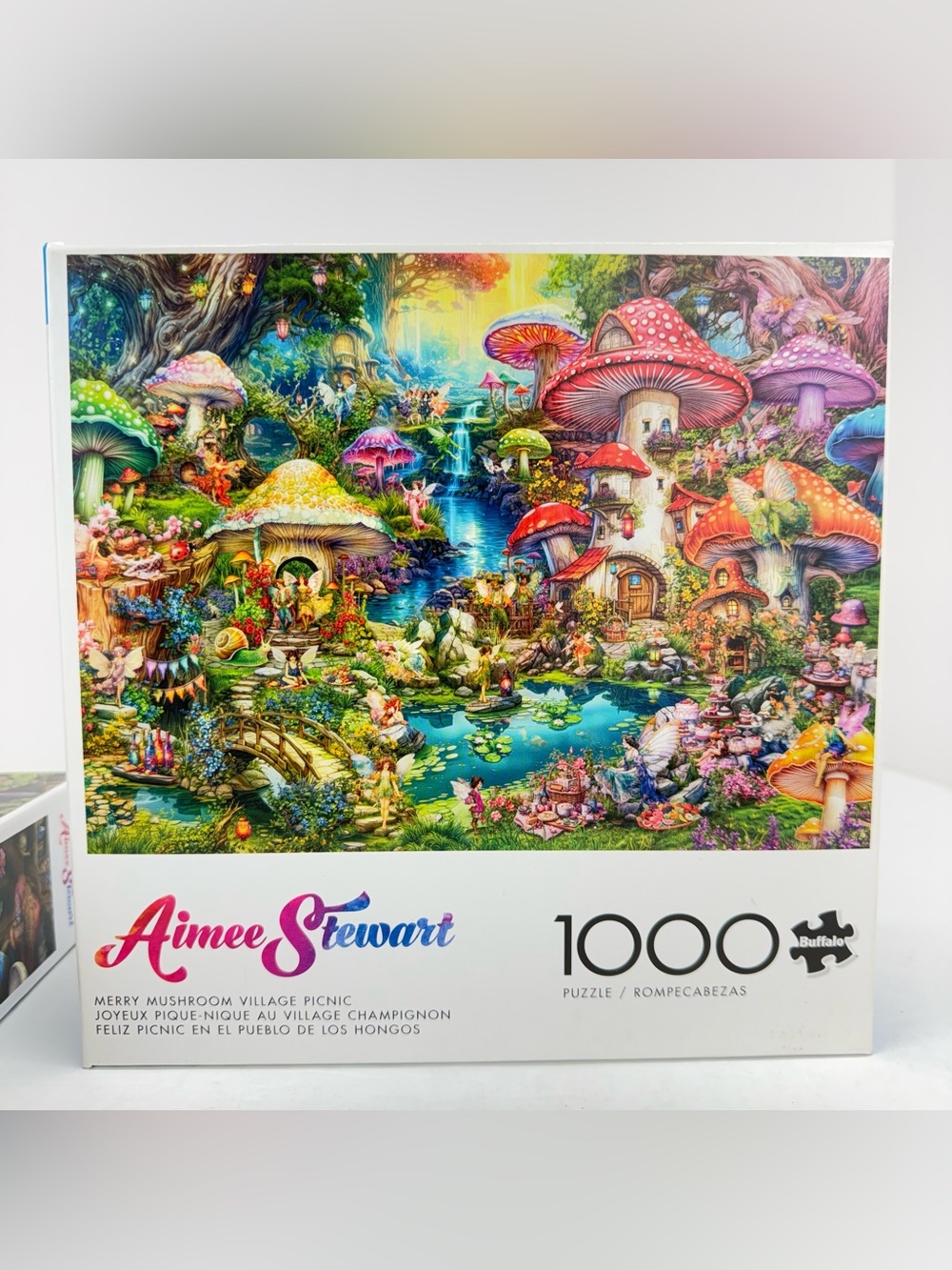 Aimee Stewart 1000-Piece Puzzles - Colorful Mushroom Cottages (Multicolor) - Picture 5 of 7